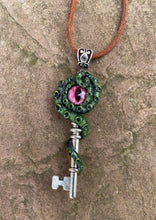 Load image into Gallery viewer, Red Eyed Kraken Key Pendant