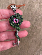 Load image into Gallery viewer, Red Eyed Kraken Key Pendant