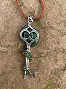 Red Eyed Kraken Key Pendant