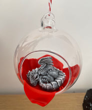 Load image into Gallery viewer, Winter Dragon Open Front Bauble