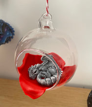 Load image into Gallery viewer, Winter Dragon Open Front Bauble