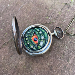 Green Steampunk Pocket Watcher
