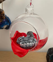 Load image into Gallery viewer, Winter Dragon Open Front Bauble