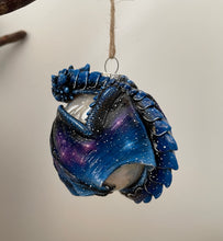 Load image into Gallery viewer, Sleepy Galaxy Dragon Bauble