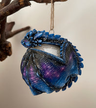 Load image into Gallery viewer, Sleepy Galaxy Dragon Bauble