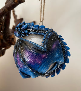 Sleepy Galaxy Dragon Bauble
