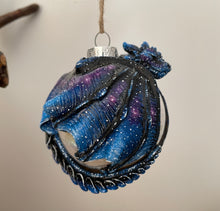 Load image into Gallery viewer, Sleepy Galaxy Dragon Bauble