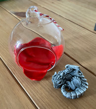 Load image into Gallery viewer, Winter Dragon Open Front Bauble