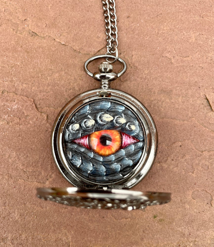 Black Steampunk Pocket Watcher
