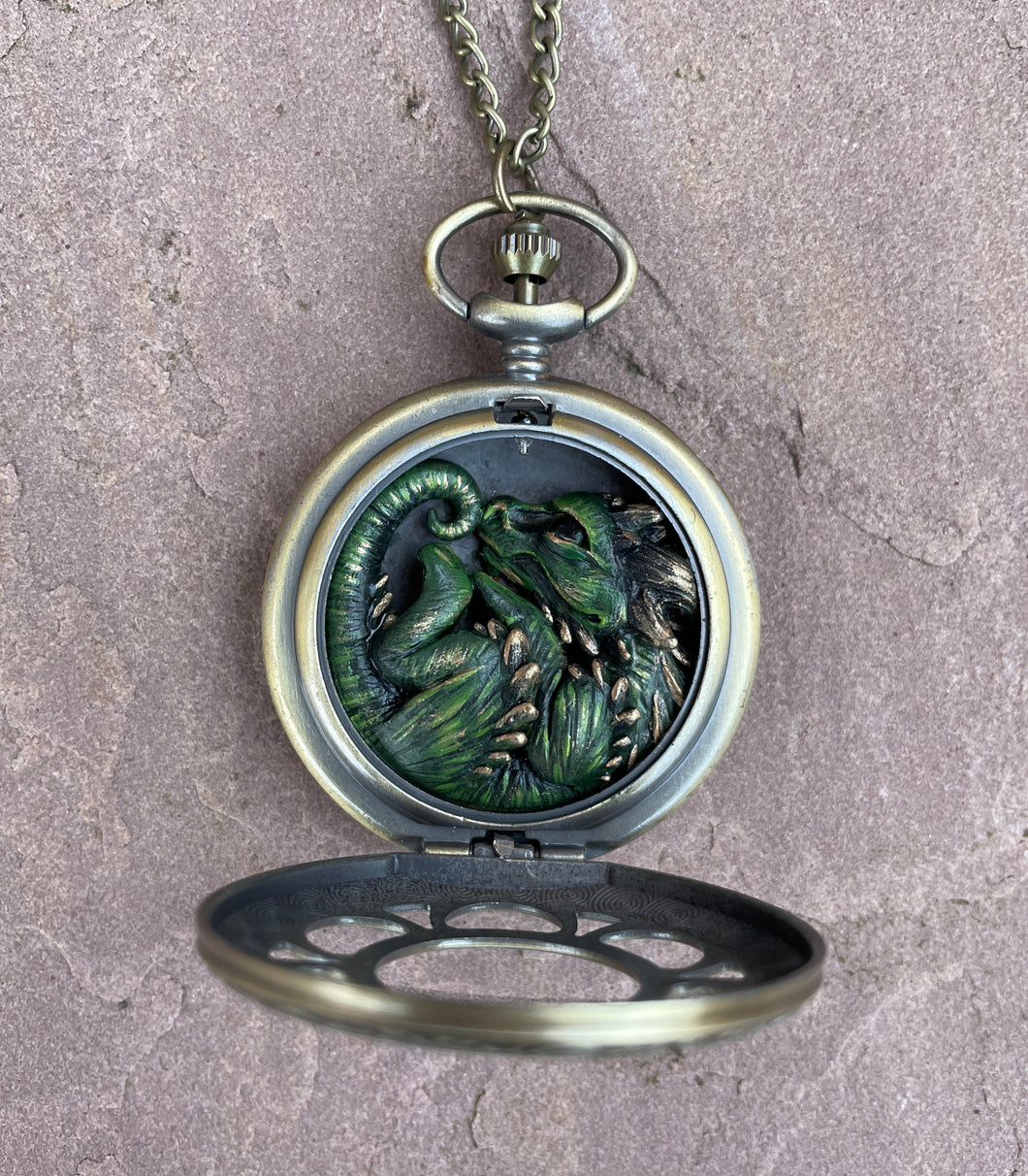 Forest Green Guardian Pocket Dragon