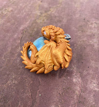Load image into Gallery viewer, Labradorite Dragon Pendant (Custom Painted)
