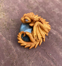 Load image into Gallery viewer, Labradorite Dragon Pendant (Custom Painted)