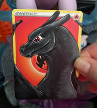 Load image into Gallery viewer, Shiny Charizard Hand painted Energy Card